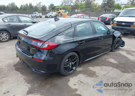 2025 Honda Civic Sedan Sport z USA, uszkodzony, nr VIN 19XFL2H88SE012222